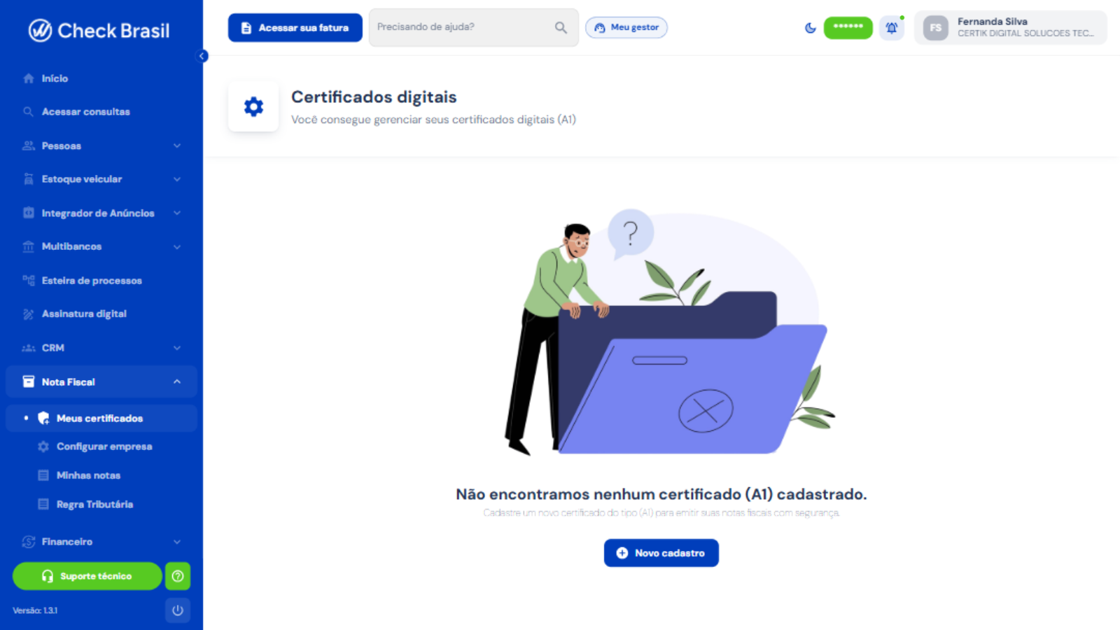 Certificados digitais A1